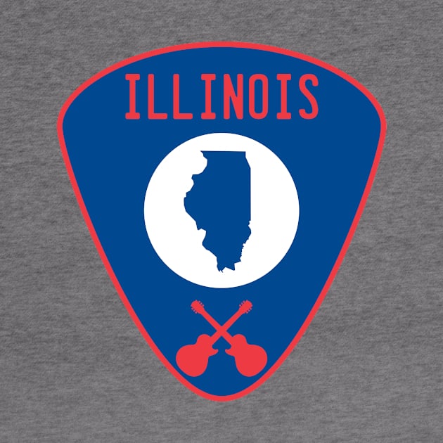 Illinois Guitar Pick by fearcity